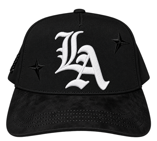 Black LA Angel Hat